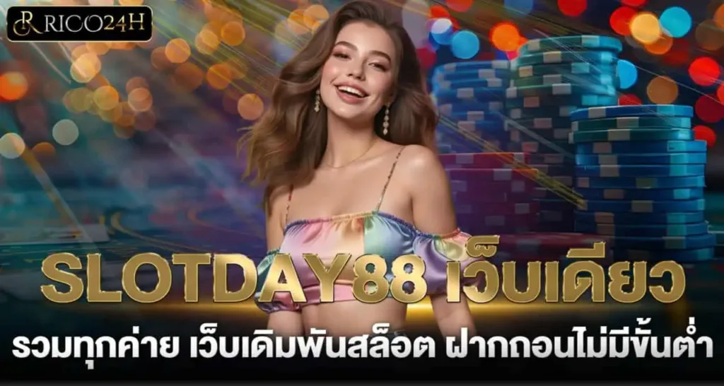 SLOTDAY88 เว็บเดียว รวมทุกค่าย เว็บเดิมพันสล็อต ฝากถอนไม่มีขั้นต่ำ- rico24h